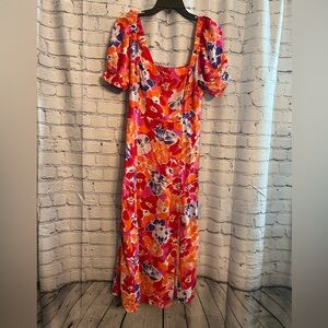 L Space Women’s Long Floral Off The Shoulder Sun Dress. Size S/P.  M-009